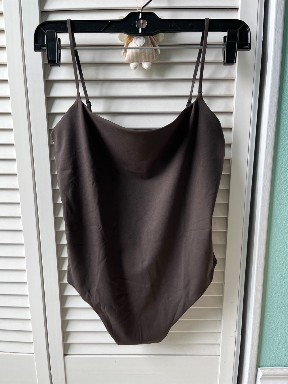 NWOT size Small Brien Cowl Neck Slip bodysuit - Minimal adjustable  Straps